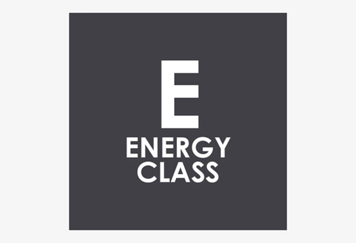 Απεικονίζεται εικονίδιο ενεργειακής κλάσης Ε